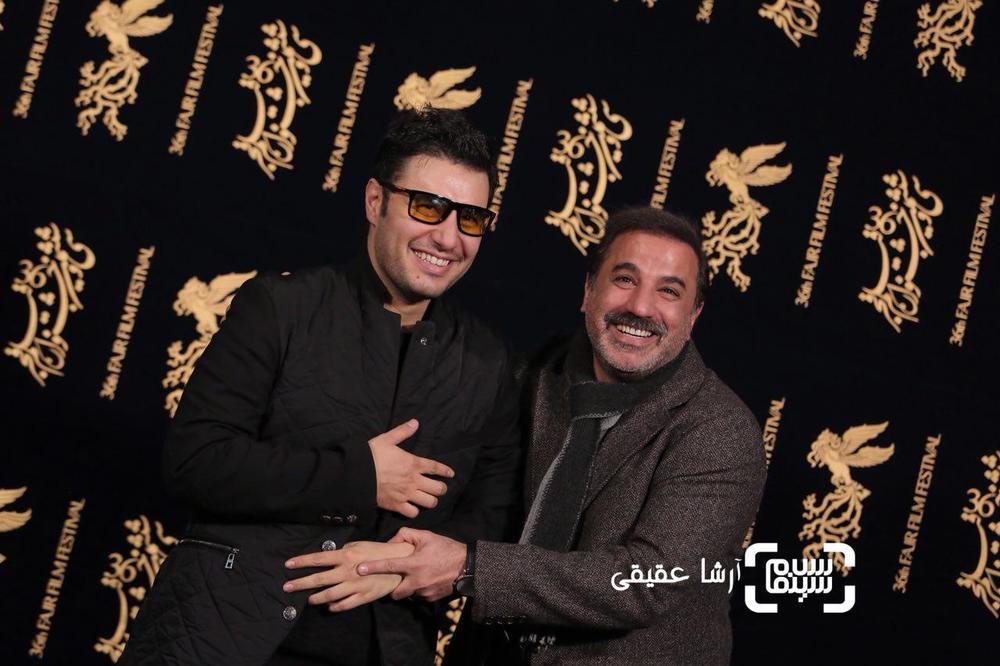 جواد عزتی و علی سلیمانی در اکران فیلم «تنگه ابوقریب» در کاخ جشنواره سی و ششم