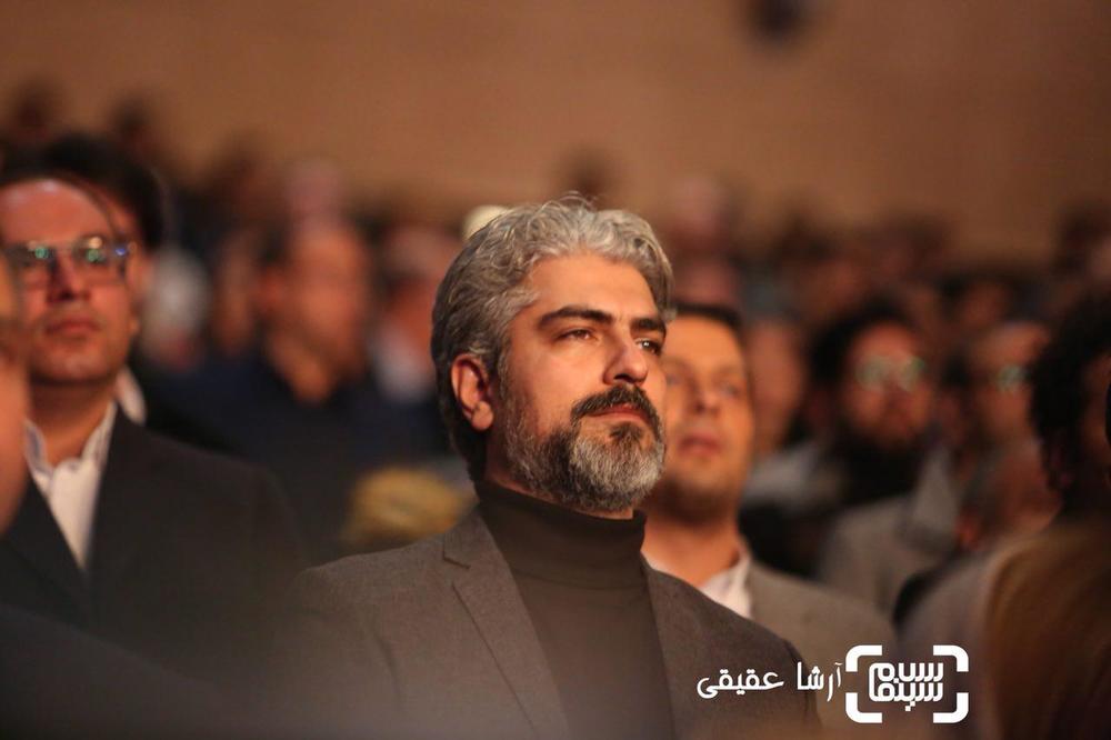 مهدی پاکدل بازیگر «تنگه ابوقریب» در افتتاحیه سی و ششمین جشنواره فیلم فجر