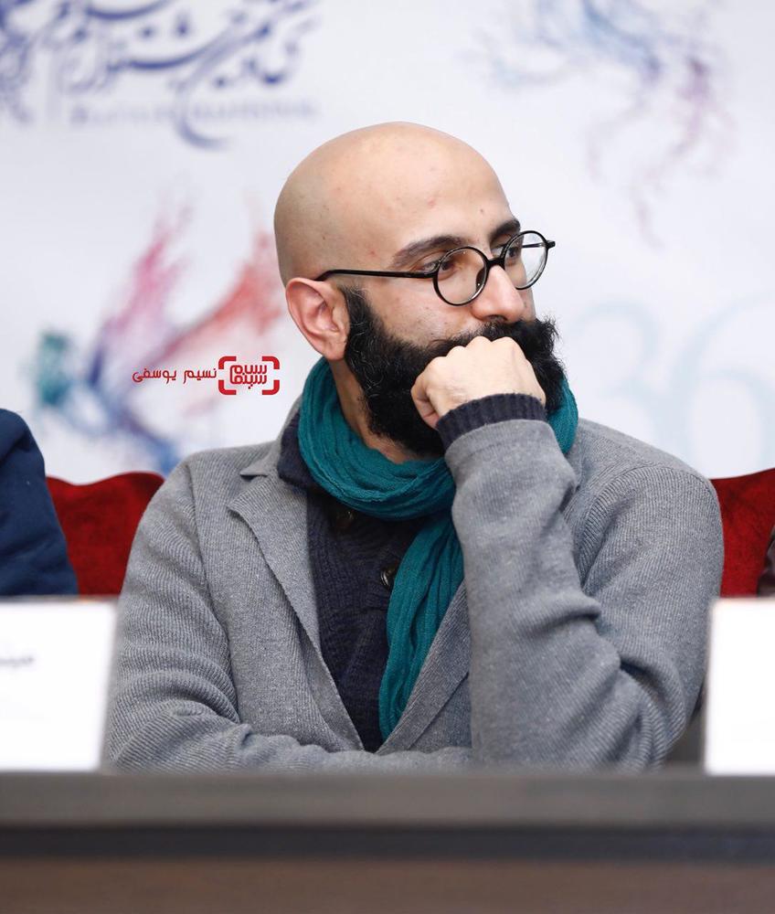 میثم مولایی در نشست خبری فیلم «تنگه ابوقریب» در کاخ سی و ششمین جشنواره فیلم فجر