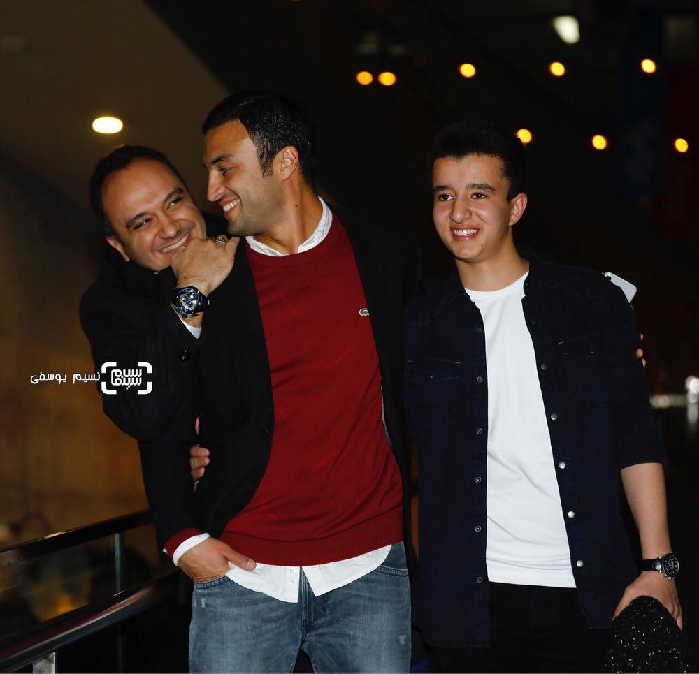 احسان کرمی، امیر جدیدی و مهدی قربانی در اکران «تنگه ابوقریب» در کاخ جشنواره سی و ششم