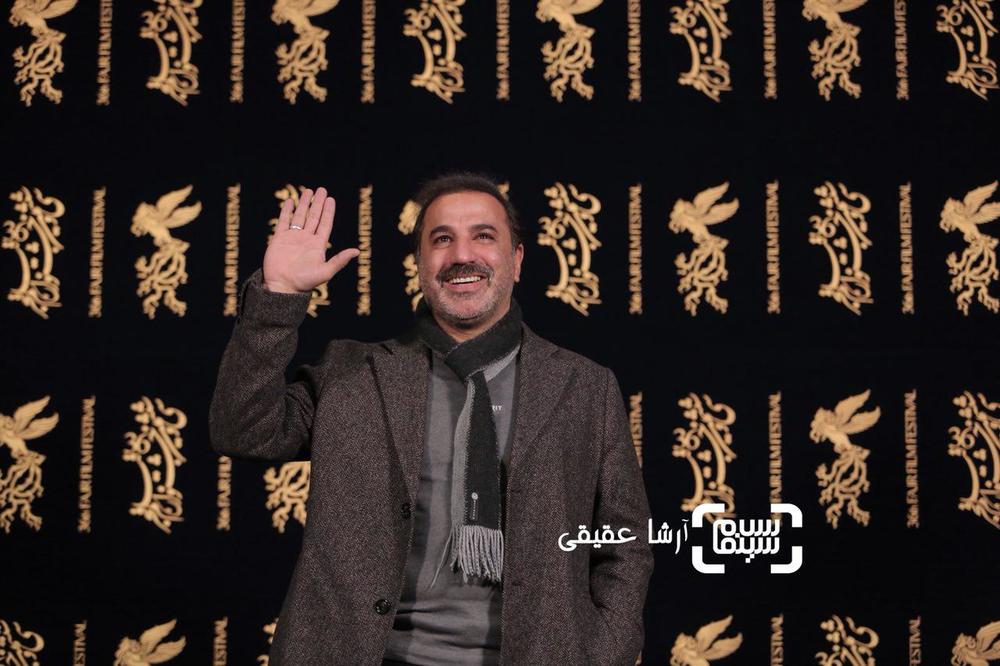 علی سلیمانی در اکران «تنگه ابوقریب» در کاخ سی و ششمین جشنواره فیلم فجر