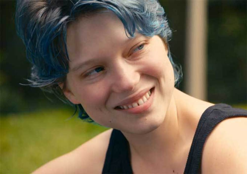 لئا سیدو در فیلم «آبی گرم‌ترین رنگ است»(Blue Is The Warmest Color)