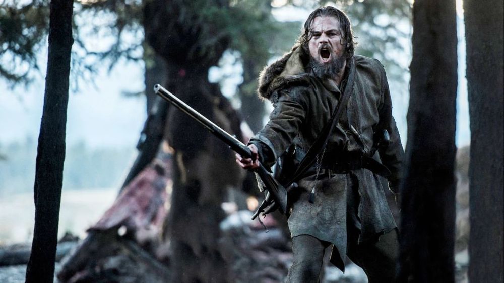 لئوناردو دی‌کاپریو در نمایی از فیلم سینمایی «بازگشته»(The Revenant)