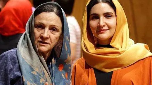 در گذر زمان؛ عکس گلاب آدینه در جشن تولد هجده سالگى با پیراهن قرمز در قبل انقلاب