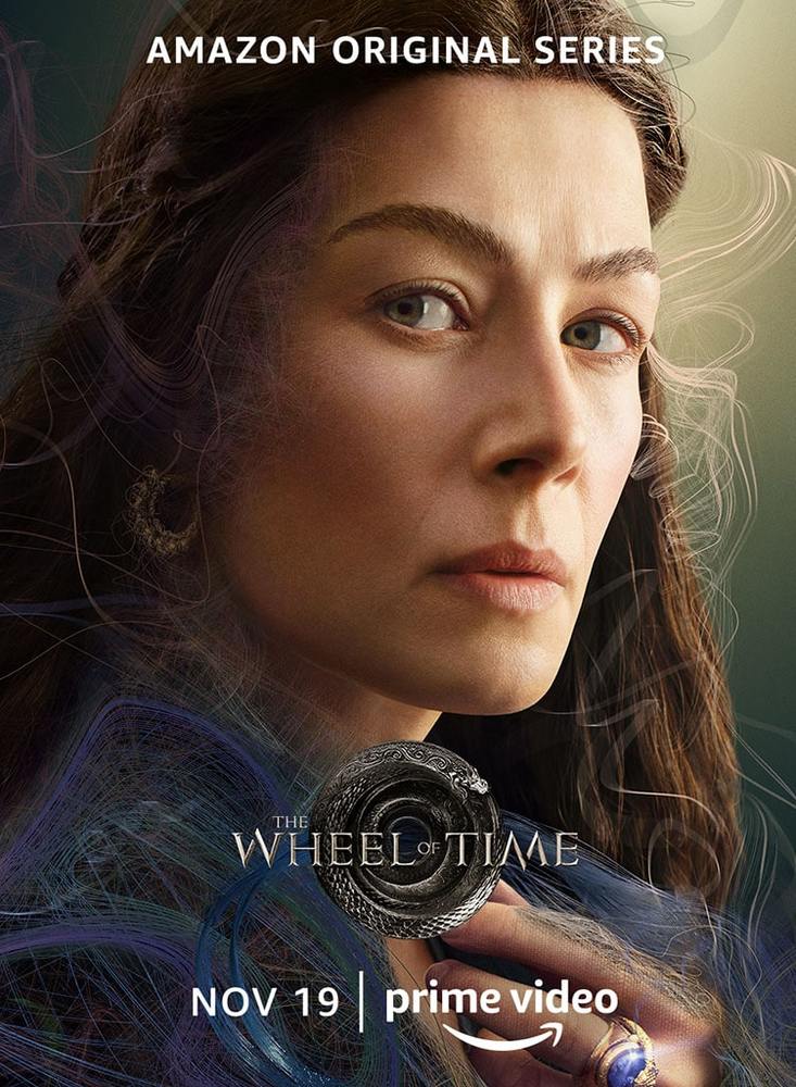 رزاموند پایک در پوستر سریال «چرخ زمان» (The Wheel of Time)