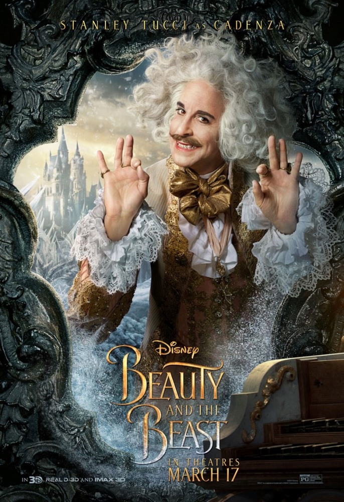 پوستر فیلم «دیو و دلبر» (Beauty and the Beast) با بازی استنلی توچی