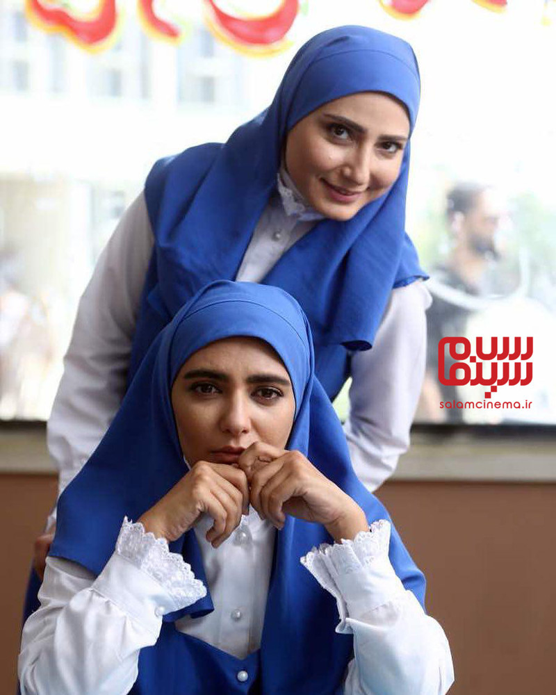 لیندا کیانی و سمیرا حسنپور در پشت صحنه سریال «دل دادگان»