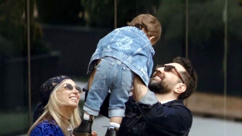 آلبوم تولد پسر بهرام رادان و مینا مختاری