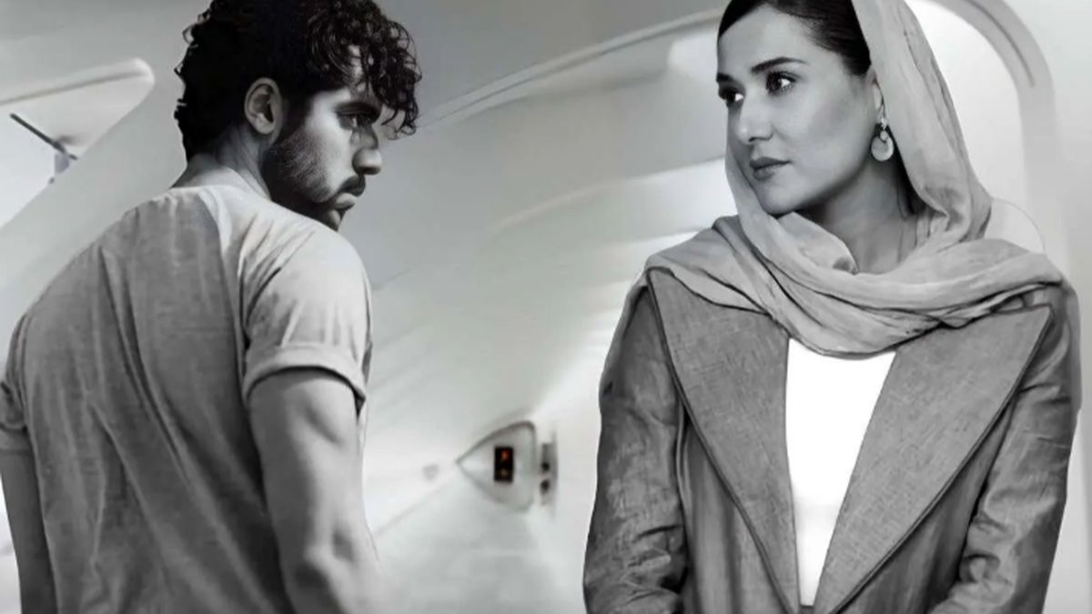 پریناز ایزدیار و شروین حاجی پور در پشت صحنه بن‌سای به کارگردانی علی بهراد در جاده دوهزار