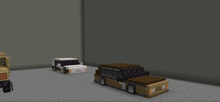 یکی از بازیکنان ماینکرفت با استفاده از بلوک شلف ماشین ساخته است.