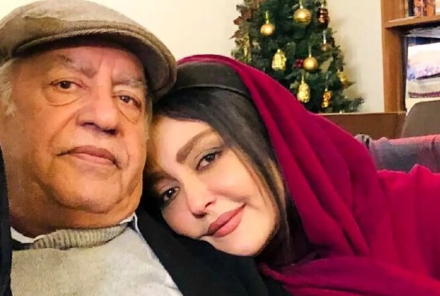 شقایق فراهانی در یک سالگی در کنار پدرش؛ سال ۱۳۵۲/ عکس