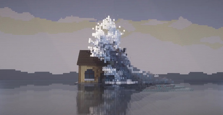 این سازه انتزاعی، اوج هنر سازندگان در ماینکرفت است!