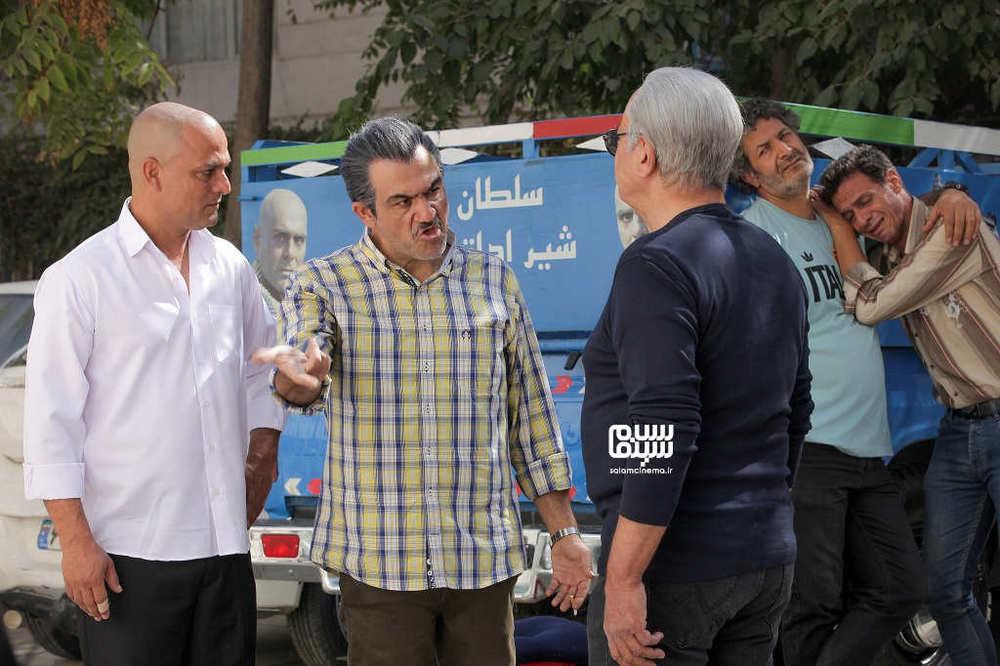 مهران غفوریان، حسین یاری و رضا نیکخواه در قسمت 12 سریال «نیسان آبی»
