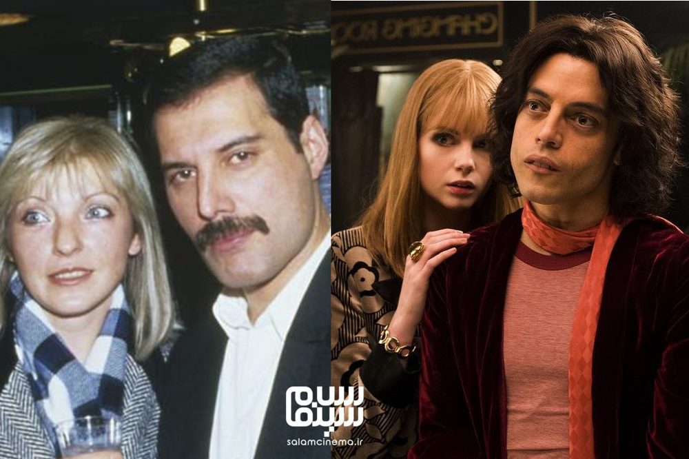 رامی مالک و لوسی بوینتون بازیگران نقش فردی مرکوری و مری در فیلم «حماسه کولی»(Bohemian Rhapsody)