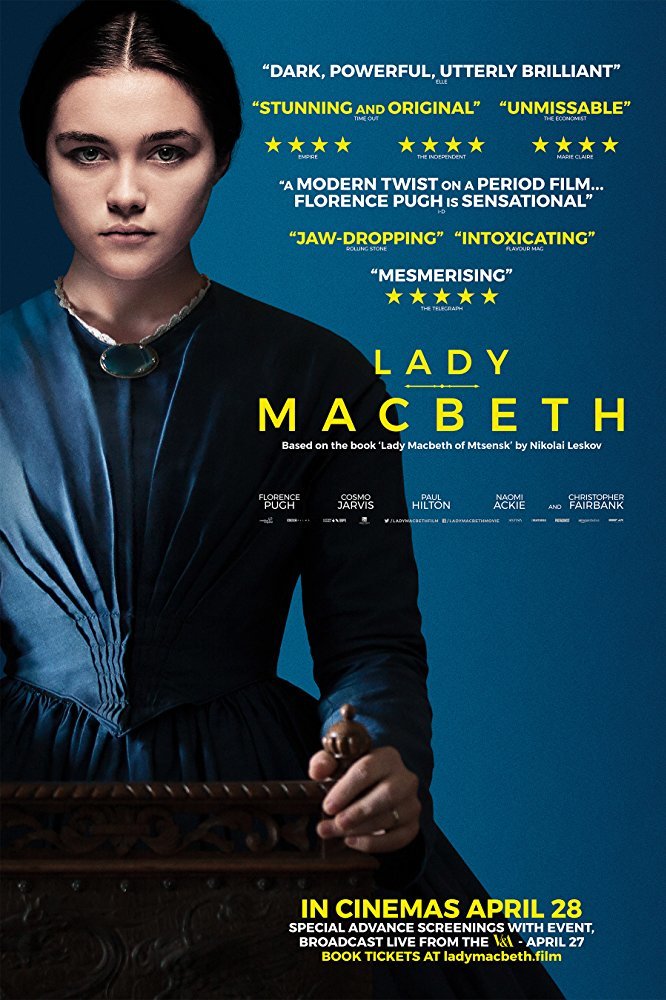  فلورانس پو در نمایی از پوستر فیلم سینمایی «خانم مکبث »( Lady Macbeth ‌) 