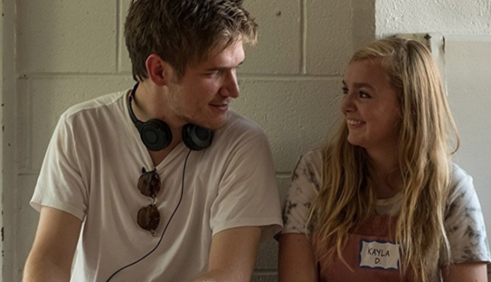 السی فیشر و بو برنهام در پشت صحنه  فیلم  «پایه هشتم» (Eighth Grade) 