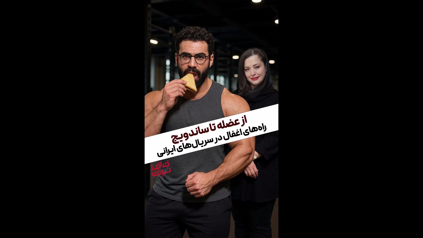 از عضله تا ساندویچ؛ راه‌های اغفال در سریال‌های ایرانی | طنز