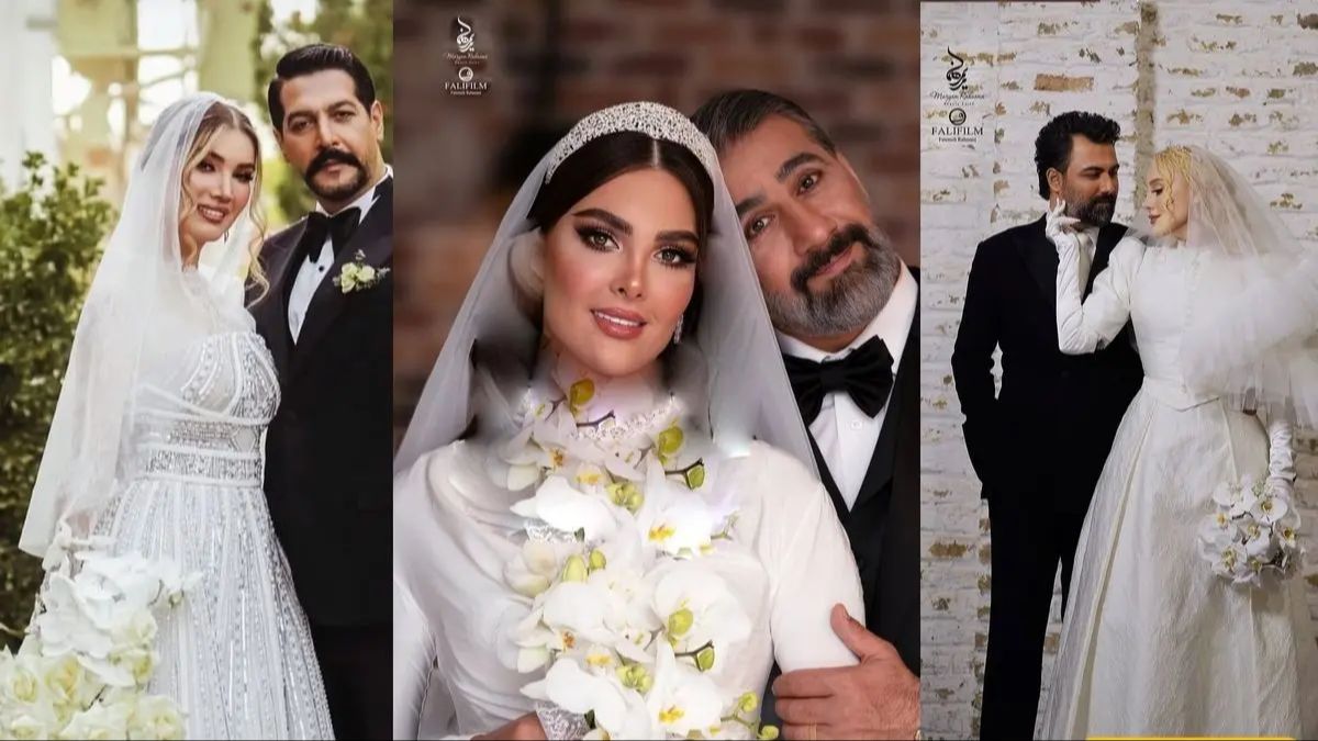 عکس هایی از سبک و سلیقه هنرمندان در انتخاب کارت عروسی شیک و لاکچری: کامران تفتی و متین ستوده، محمد نادری و الناز خانوم، آرام جعفری و بابک انصاری/ از متن انگلیسی تا فارسی