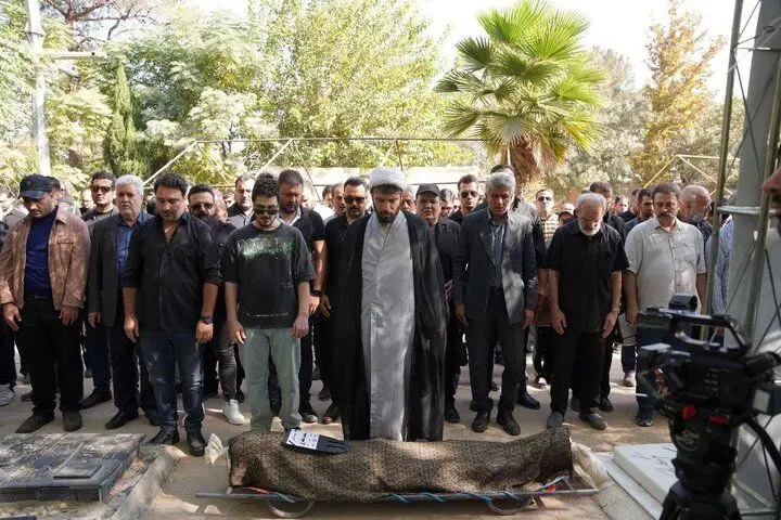 گزارش مراسم خاکسپاری سعید مظفری