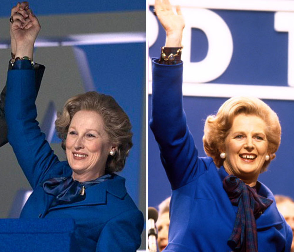 مریل استریپ در نقش «مارگارت تاچر» در فیلم «بانوی آهنی»(The Iron Lady)