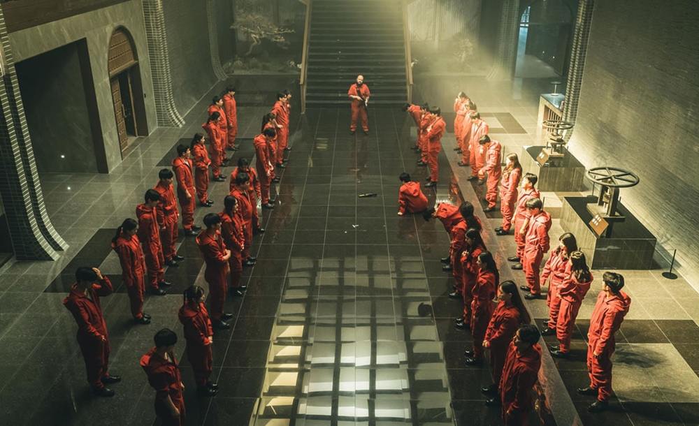 نمایی از «سرقت پول: کره-منطقه اقتصادی مشترک»(Money Heist: Korea - Joint Economic Area)