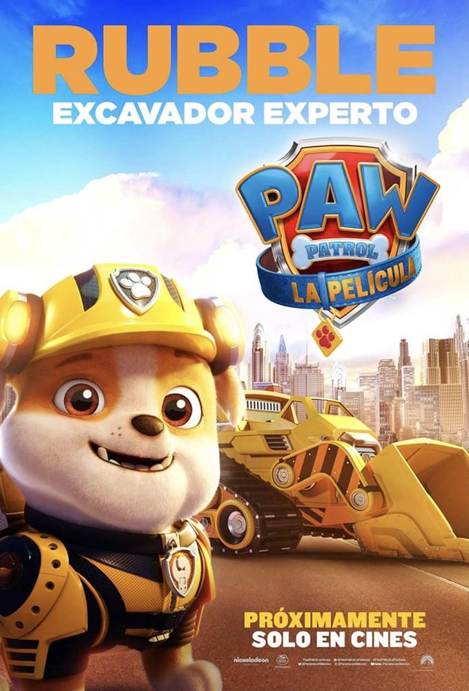 کیگان هدلی در پوستر فیلم «سگ های نگهبان: فیلم» (PAW Patrol: The Movie)