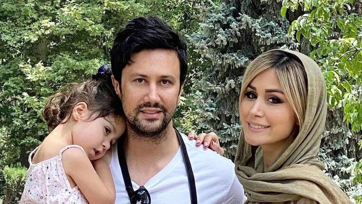 کیک تولد چند طبقه و لاکچری سپیده بزمی پور، همسر خارجی شاهرخ استخری