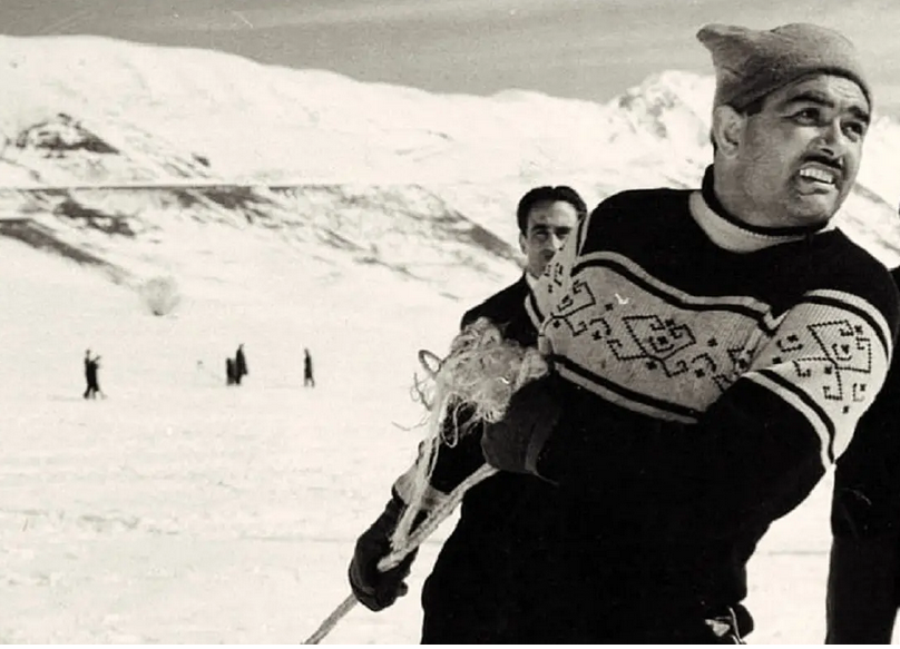 سفر در زمان؛ «صابر آتشین» در جوانی و در کنار دختر 12 ساله اش؛ سال 41