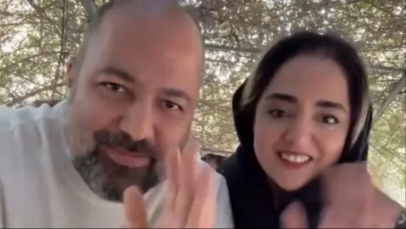 آلبوم عروسی نرگس محمدی و علی اوجی .... / لباس عروس زیبای خانم بازیگر و چهره ملیح و جذابش