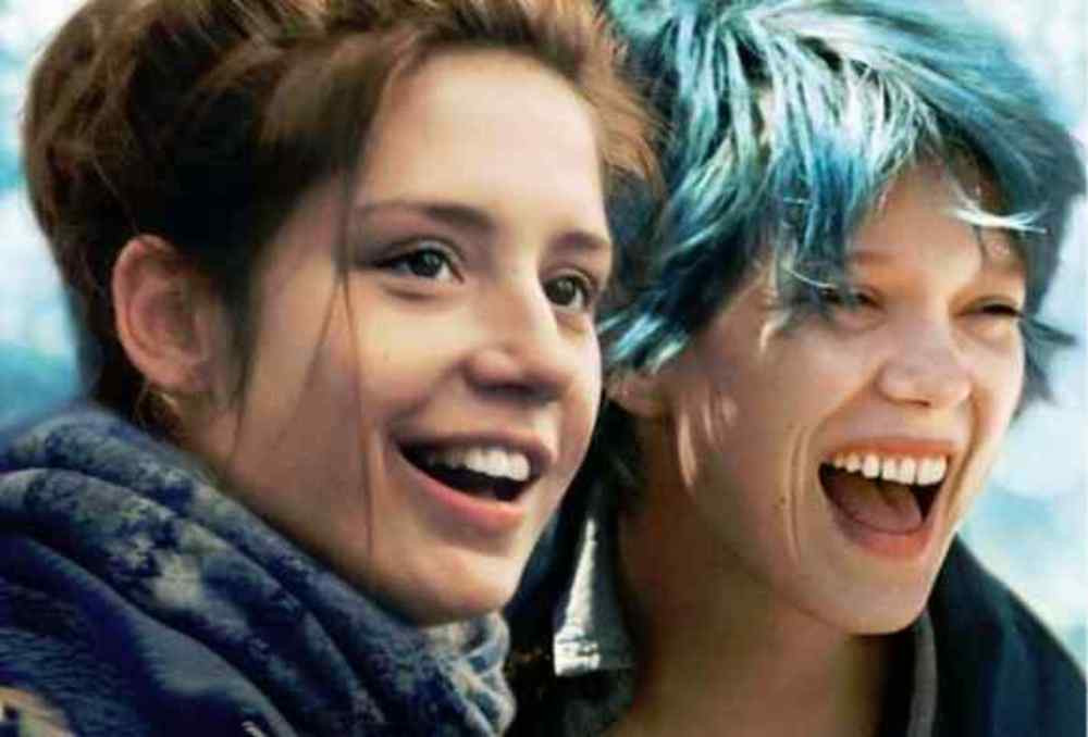 ادل اگزارکوپولوس و لئا سیدو در فیلم «آبی گرم‌ترین رنگ است»(Blue Is The Warmest Color)