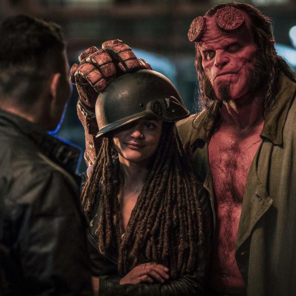 دیوید هاربر و ساشا لین در فیلم «پسر جهنمی» (Hellboy)