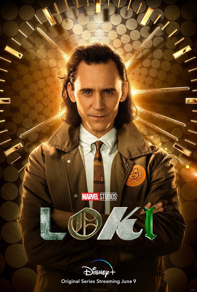 تام هیدلستون در پوستر سریال «لوکی» (Loki)