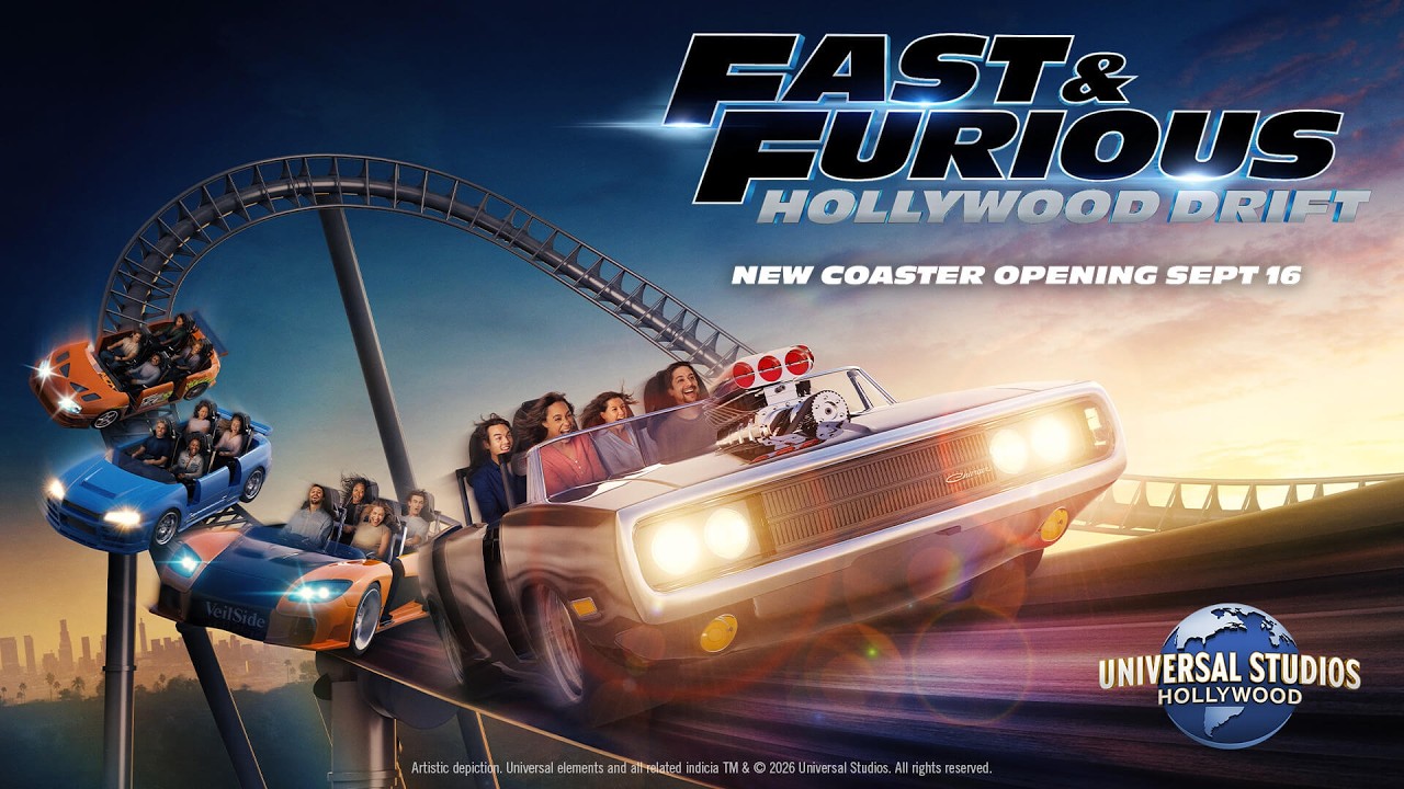 تریلر رسمی ترن هوایی Fast & Furious: Hollywood Drift