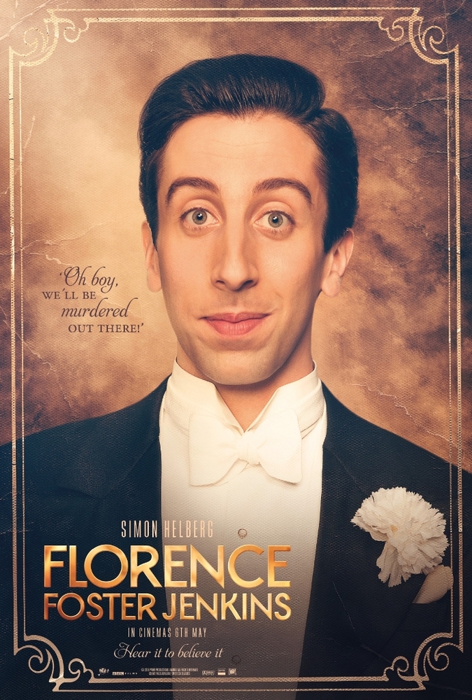 پوستر فیلم «فلورنس فاستر جنکینز»(Florence Foster Jenkins) با بازی سایمون هلبرگ