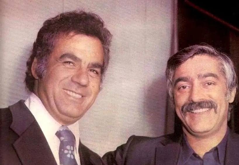 سفر در زمان؛ «محمدعلی فردین» در کنار مادر و برادرش؛ دهه 50