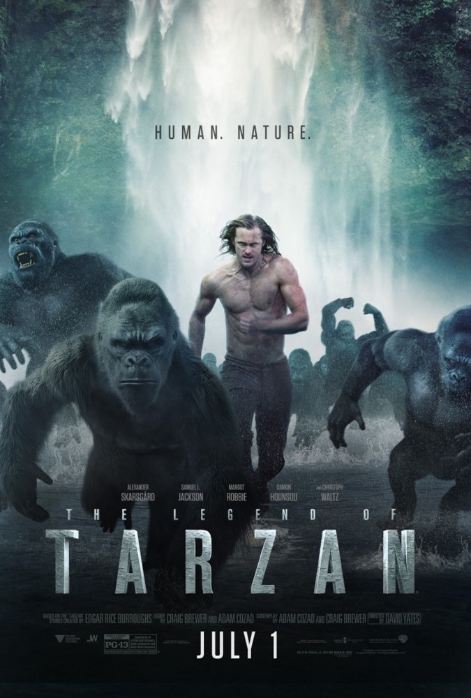 پوستر فیلم «افسانه تارزان»(the legend of tarzan) با بازی الکساندر اسکارشگرد ساخته دیوید یتس