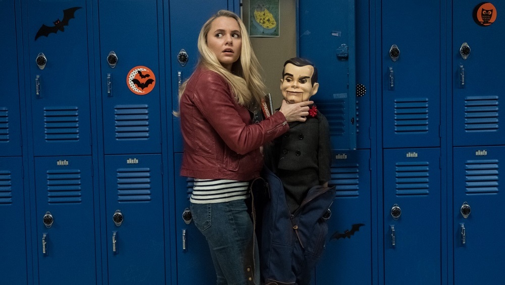 مدیسون آیزمن و جک بلک در فیلم سینمایی «مورمور2: هالووین جن‌زده» (Goosebumps 2: Haunted Halloween)