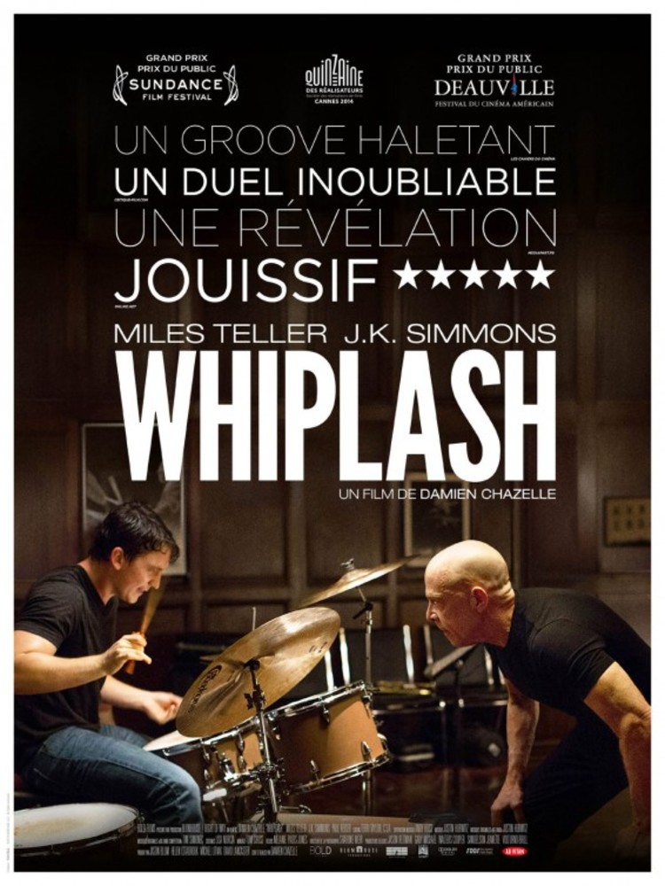 پوستر فیلم «شلاق»(Whiplash) با بازی جی کی سیمونز و مایلز تلر