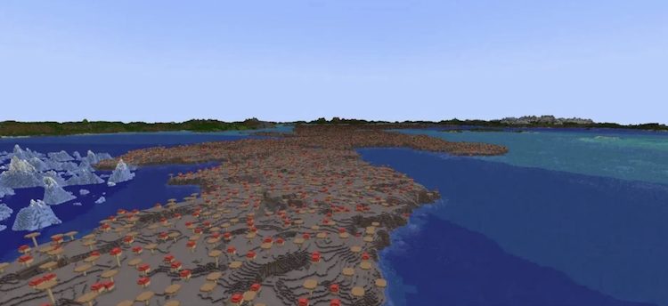 بزرگترین بایوم جزیره قارچی که تاکنون در بازی ماینکرفت کشف شده است.