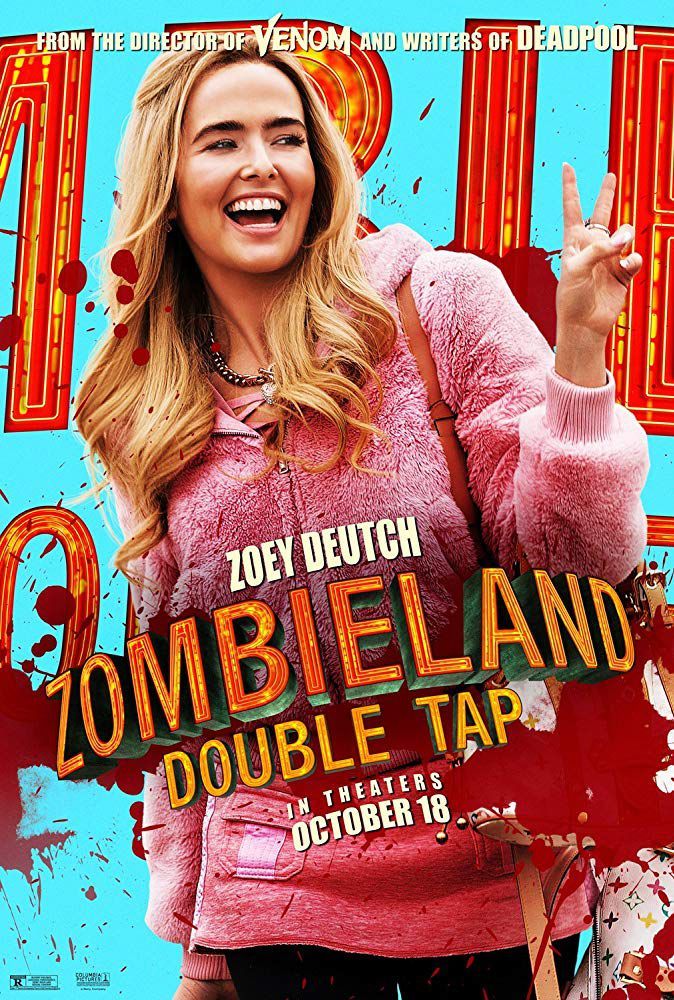 پوستر فیلم «سرزمین زامبی ها 2»(Zombieland: Double Tap) با بازی زوئی دویچ