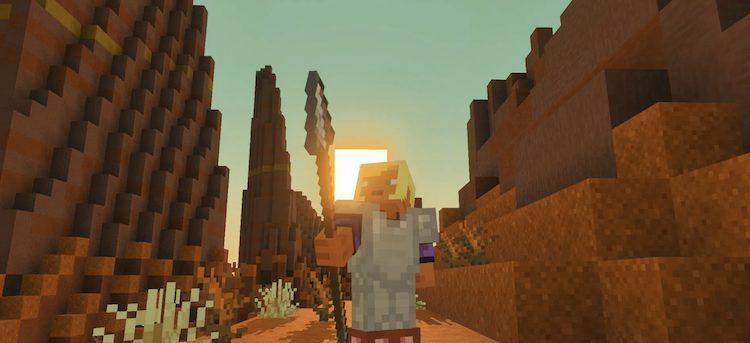 این نیزه همچنین بخشی از محتوای اضافی بازی ماینکرفت یعنی Mounts of Mayhem خواهد بود.