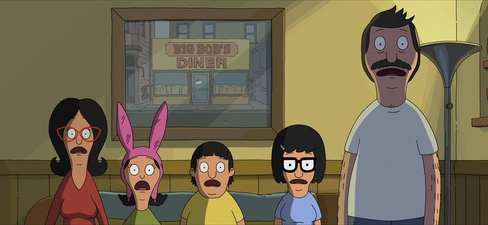 اچ جون بنجامین، دن مینتز، کریستن شال و جان رابرتس در «فیلم برگرهای باب»(The Bob's Burgers Movie)