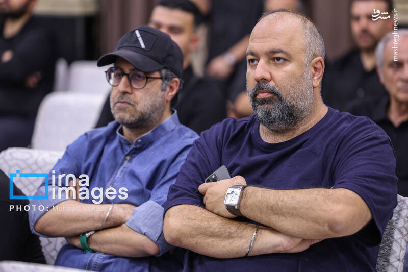 عکس علی اوجی و حاجی عبداللهی در مراسم برادرزاده محسن تنابنده