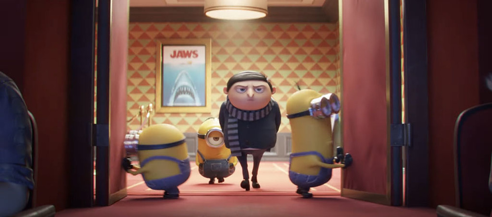 استیو کارل و پیر کافین در فیلم سینمایی «مینیون‌ها: ظهور گرو» (Minions: The Rise of Gru)