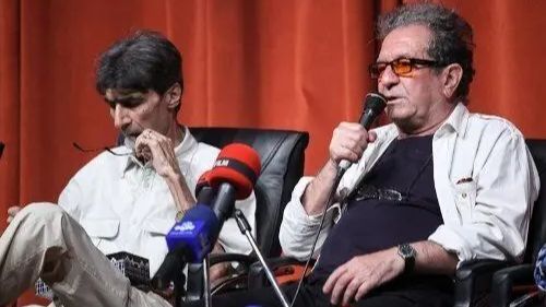 عکس ناصر تقوایی و داریوش مهرجویی در  ۲۱ سال پیش