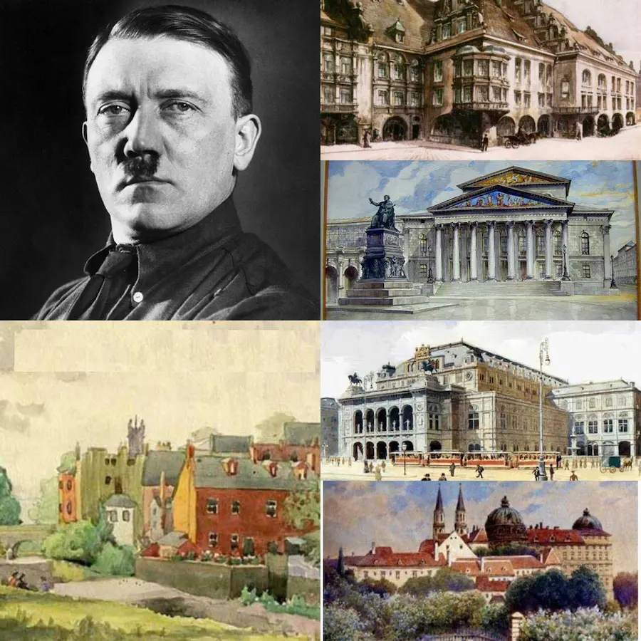 وقتی هیتلر میخواست نقاش شود اما روح هنر نداشت! + ویدیو