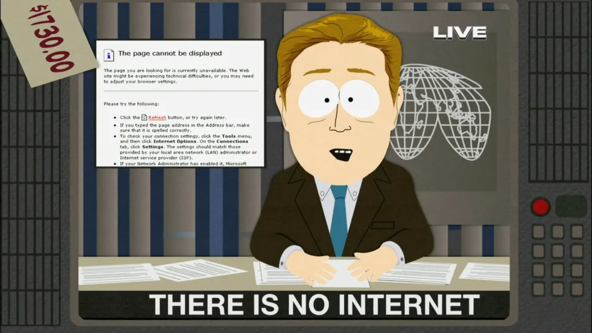 شباهت قطعی سراسری اینترنت در ایران و سریال South Park