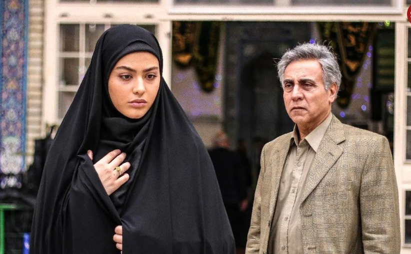 سفر در زمان؛ سلفی «ریحانه پارسا و مهدی سلطانی» در پشت صحنه سریال پدر؛ سال 97