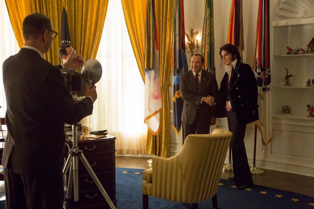 مایکل شانون و کوین اسپیسی در فیلم «الویس و نیکسون»(Elvis and Nixon)