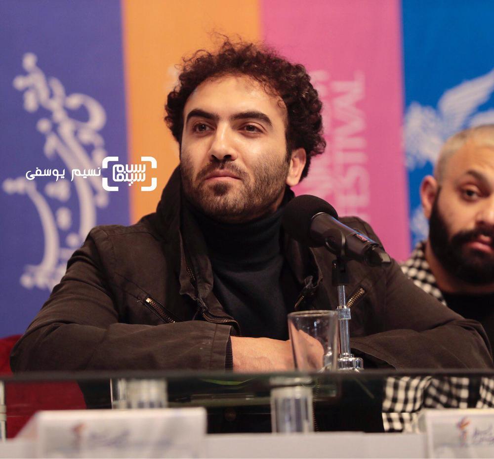 همایون غنیزاده در نشست خبری فیلم «مسخره باز» در جشنواره فیلم فجر 37